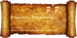 Papolczi Peregrina névjegykártya